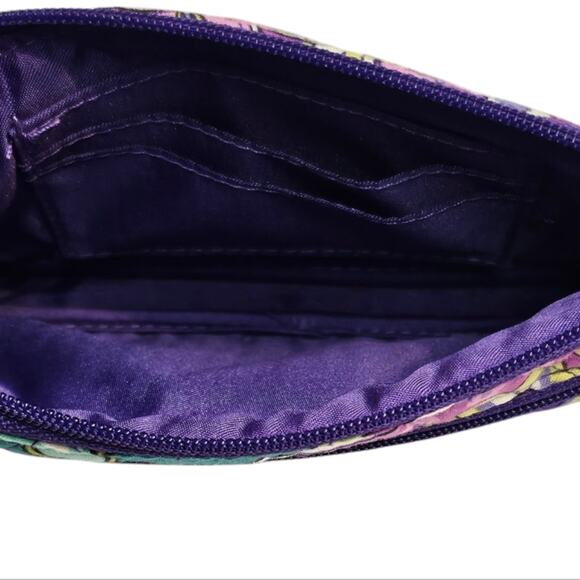 Vera Bradley Retired Heather Purple Pleated Large Tote with matching Wallet - Picture 10 of 13